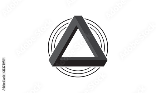 Triangle and circle logo