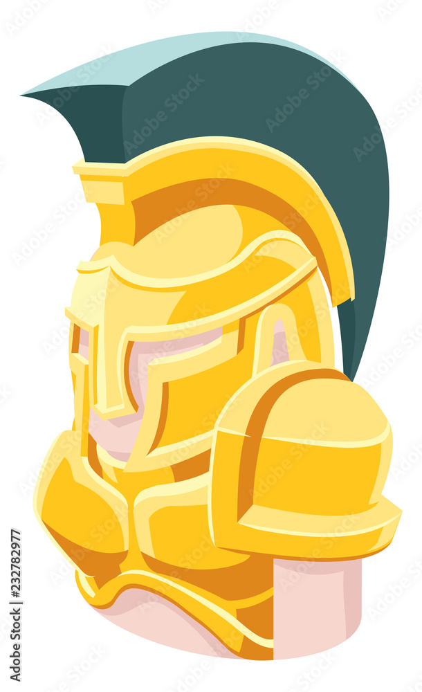 A Spartan Trojan Roman gladiator man avatar cartoon person icon emoji