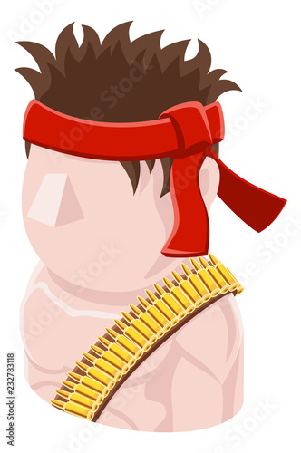 A Soldier man avatar cartoon person icon emoji photo