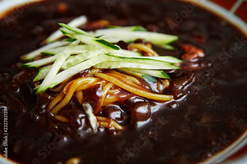 Jajangmyeon, Korean black bean noodle 