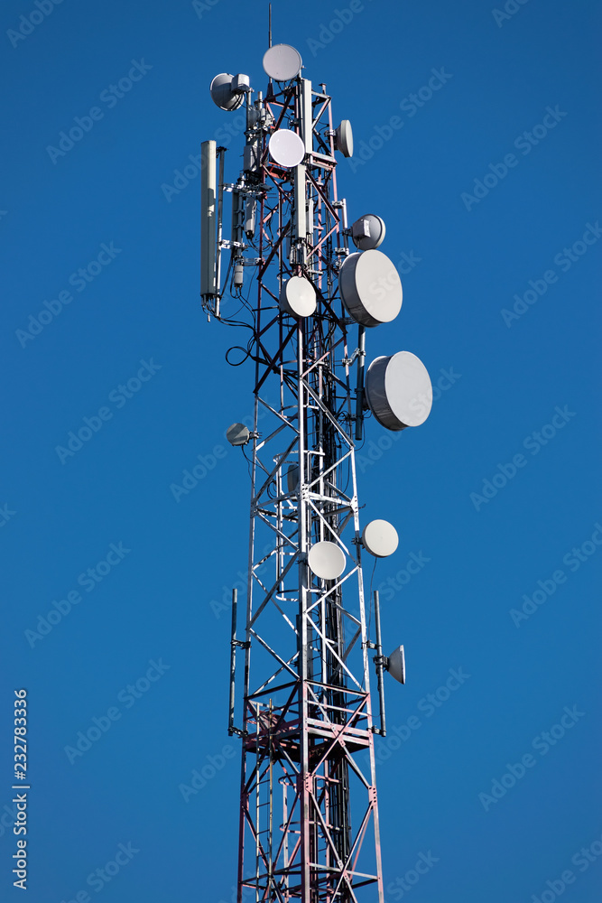 GSM tower with aerials