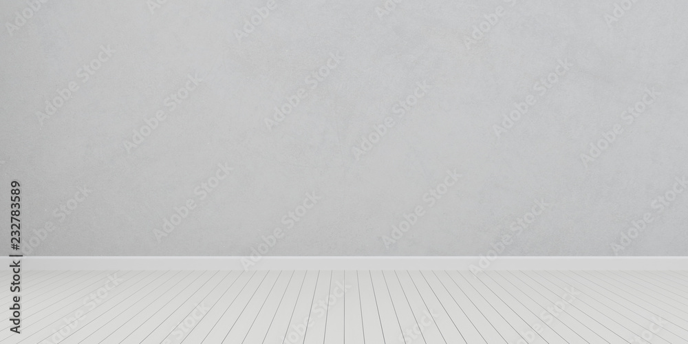 Stimulate image of white empty room interior and laminate wood floor with sun light cast shadow on the wall,Perspective of minimal design architecture. 3D rendering Stimulate image of white empty room interior and laminate wood floor with sun light cast shadow on the wall,Perspective of minimal design architecture. 3D rendering