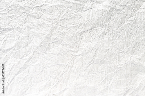 Crumpled old white paper texture