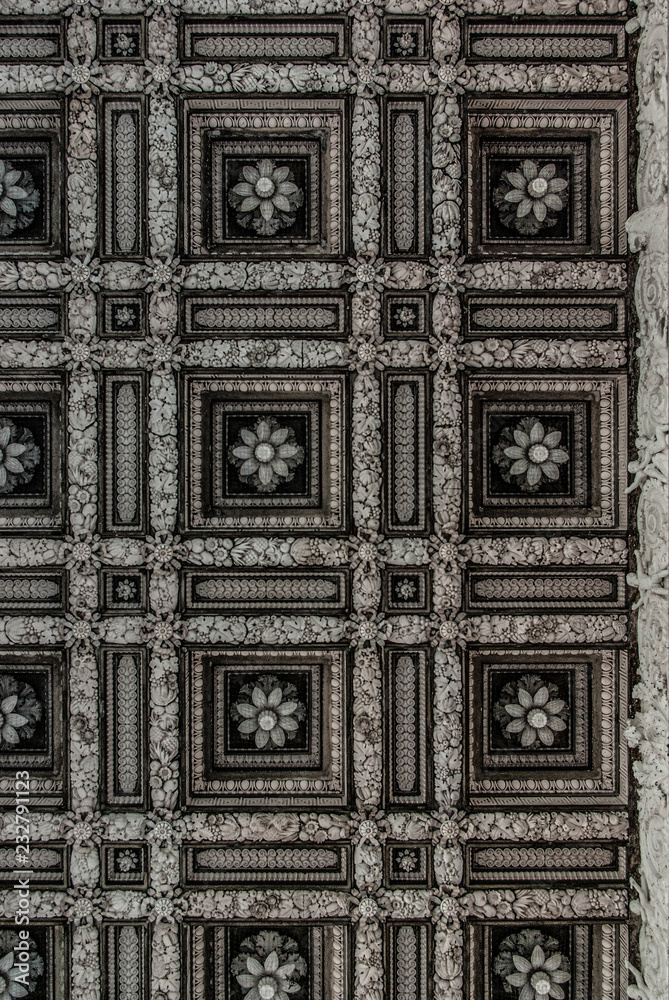 Marble Sculptured Ceiling in the English Chapel 
