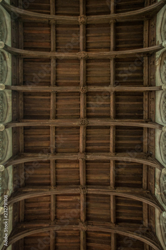 Old wooden Ceiling in the English Chapel 