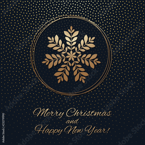 This is a gark and gold Christmas background