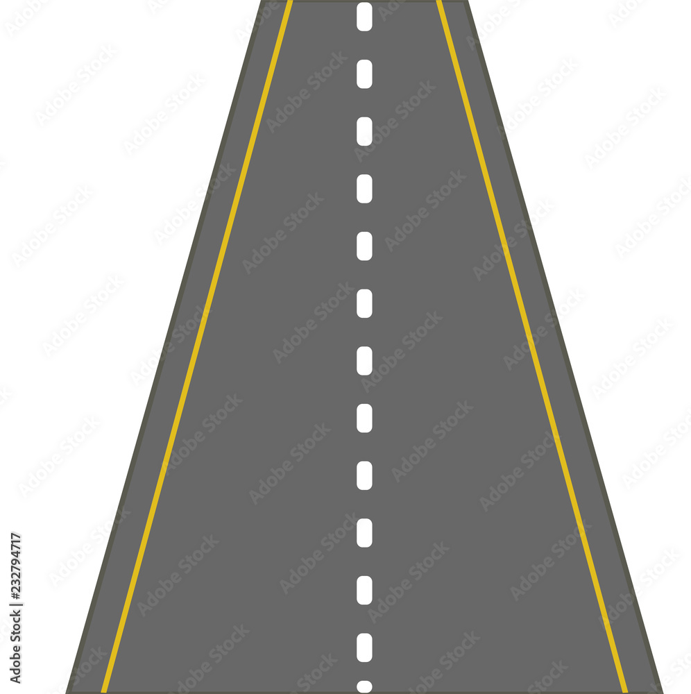 Road with white lines icon. vector illustration Road with white lines icon. vector illustration