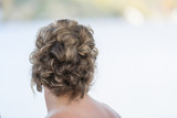 hair up do bride wedding style stylist curl design salon