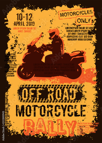 Off road event portrait poster