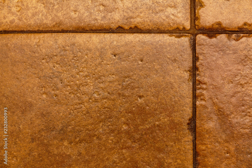 texture of yellow brown ceramic tiles