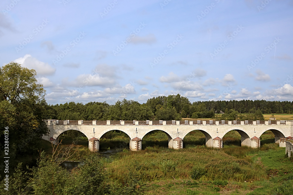 Naklejka premium Konuvere bridge was built in 1861. Estonia