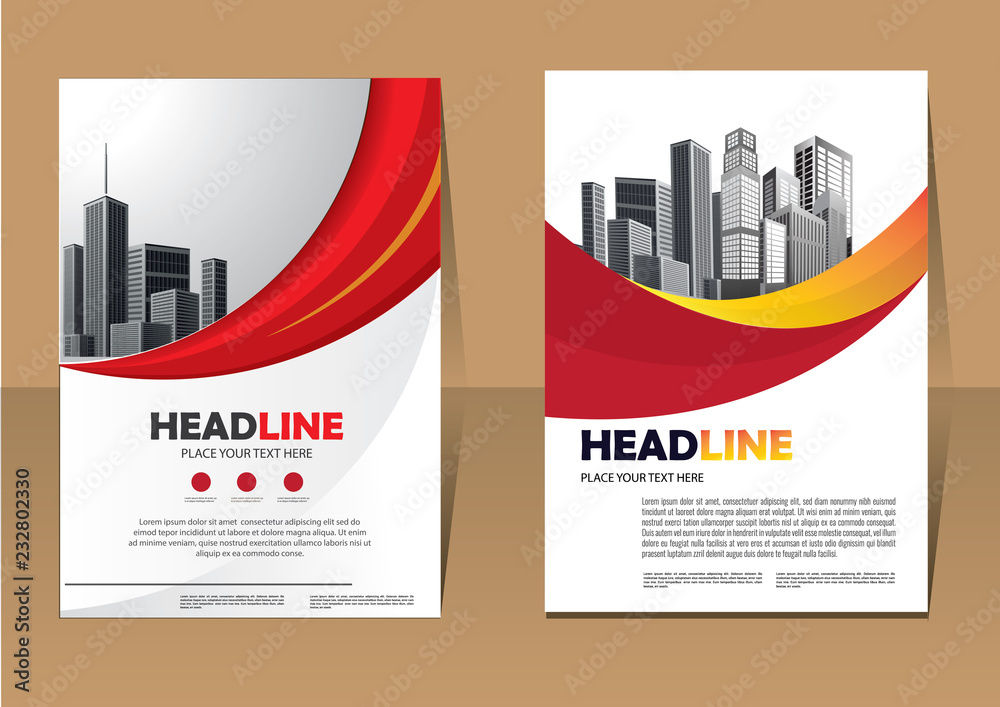 Brochure template layout, cover design annual report, magazine, flyer or booklet in A4 with blue geometric shapes on polygonal background