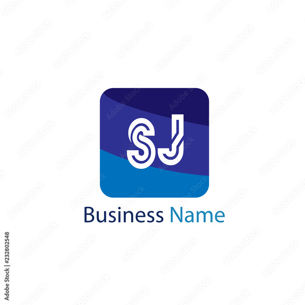 Initial Letter SJ Logo template design Initial Letter SJ Logo template design