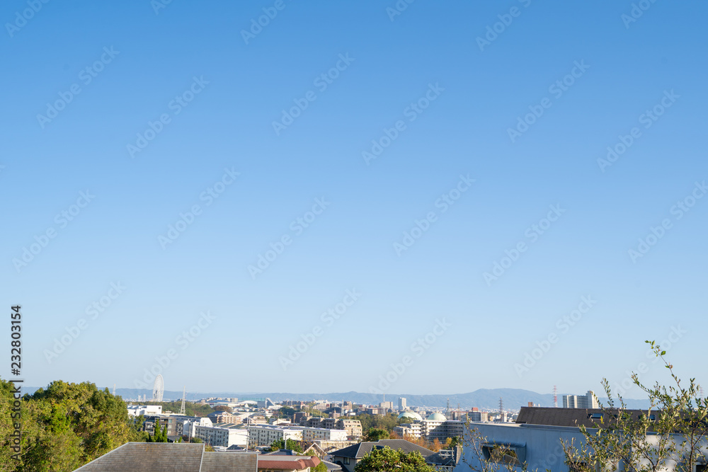 Obraz premium 大阪 吹田都市景観