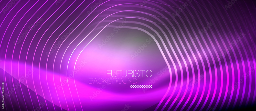 Neon glowing lines, magic energy space light concept, abstract background wallpaper design Neon glowing lines, magic energy space light concept, abstract background wallpaper design