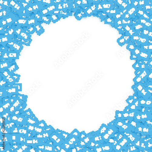Blue icons of social media network activity. Notification of likes, comments, follow and followers. Signs of social network activity with counters, rating scale elements. Vector 3D background.