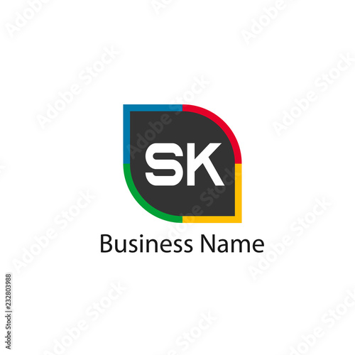 Free Download Initial Letter SK Logo template design - GFXLoad