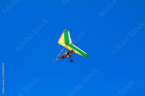 Hang-glider in the sky