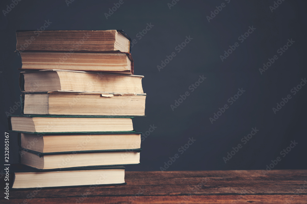 Fototapeta premium books on table