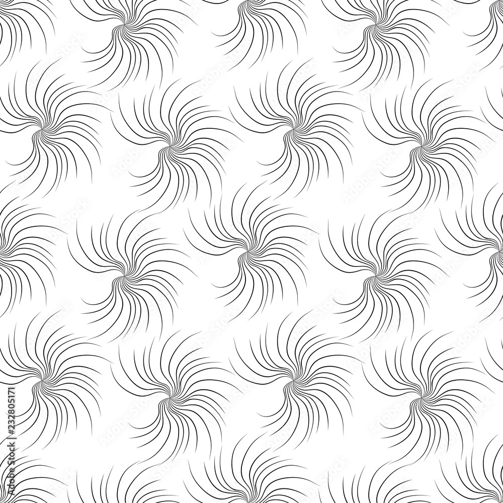Abstract geometric seamless pattern. Wavy lines. Vector illustration.
