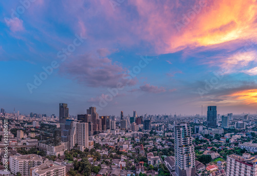 Bangkok panoramic view  photo
