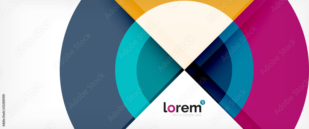 Circle abstract background, geometric modern design template Circle abstract background, geometric modern design template