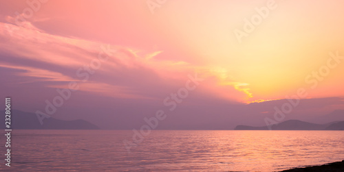 Fototapeta Naklejka Na Ścianę i Meble -  Sunset.Japan Sea