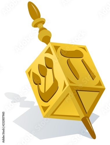 Brass dreidel  photo