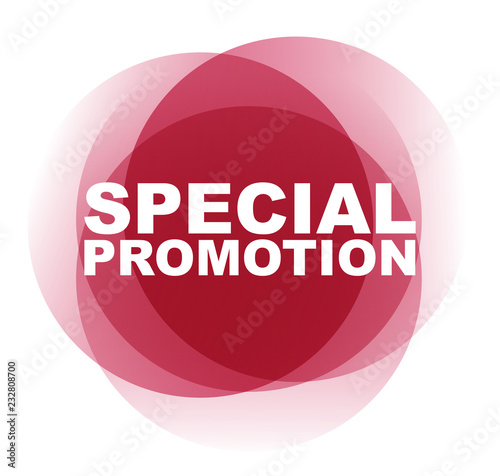 red vector banner special promotion