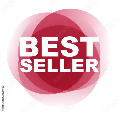 red vector banner best seller
