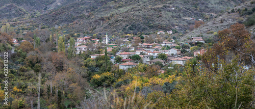 Ucmakdere village Panorama, Tekirdag, Turkey. photo