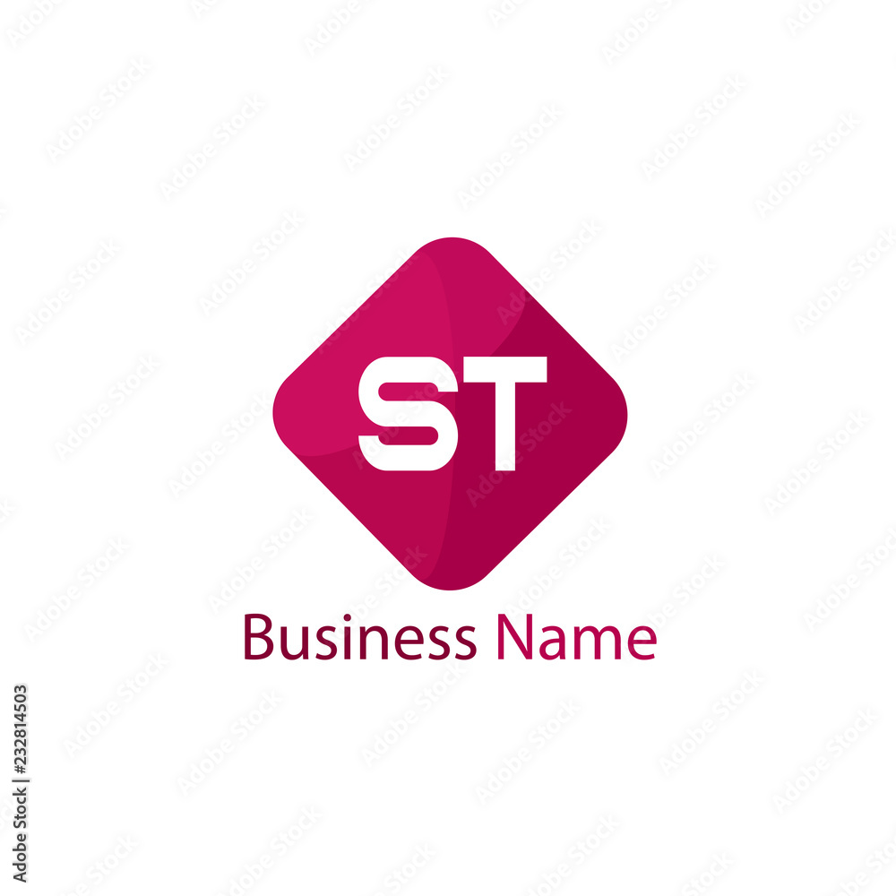 Initial Letter ST Logo template design
