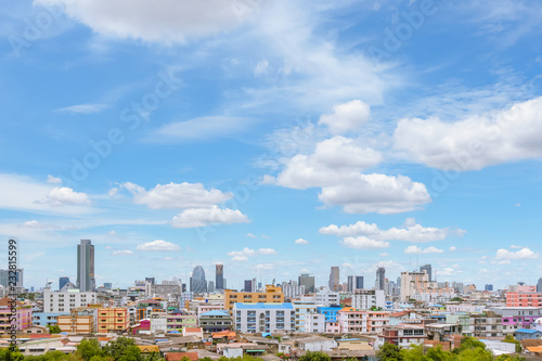 Bangkok Ratchada business district cityscape  Thailand