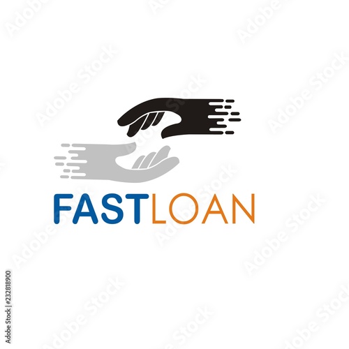 fast loan logo design