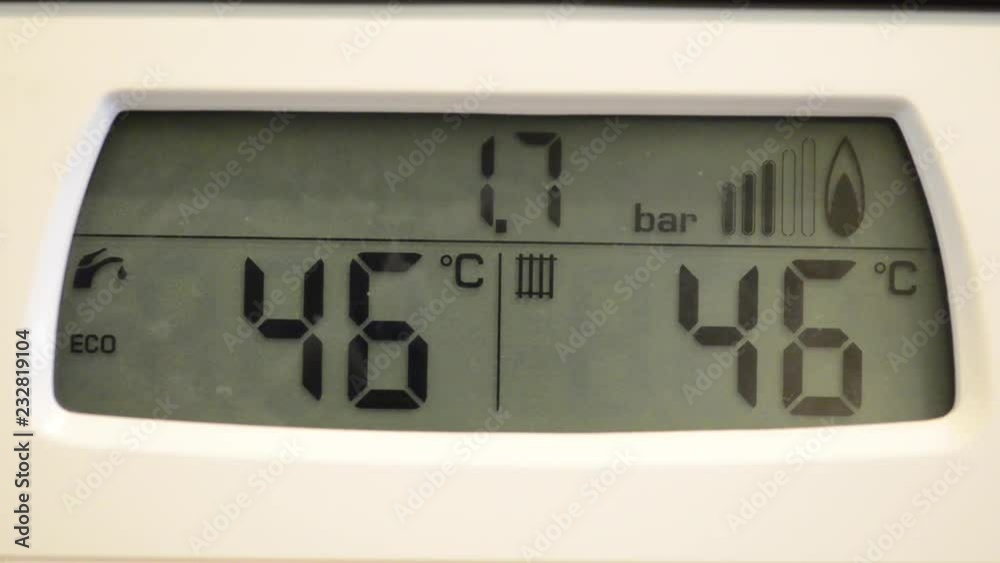 thermostat d’une chaudière au gaz