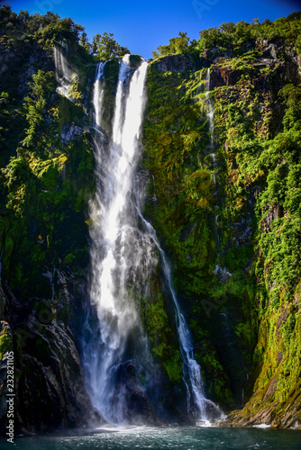 Milford Sound Amazing Waterfall