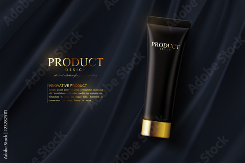 Facial anti-wrinkle cream ads poster template