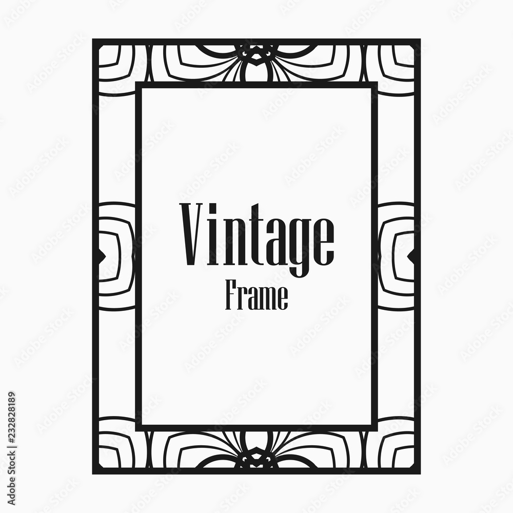 Art Deco border frame Art Deco border frame