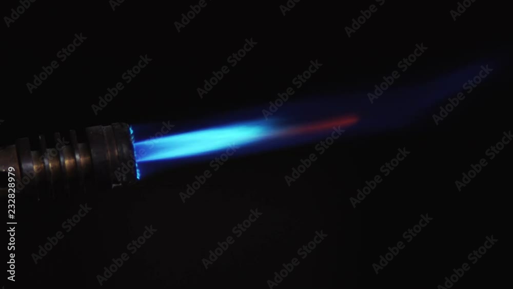 Blowtorch Flame Isolated on black Blowtorch Flame Isolated on black
