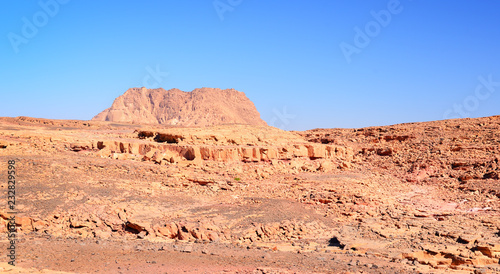 View of Sinai desert in Egypt