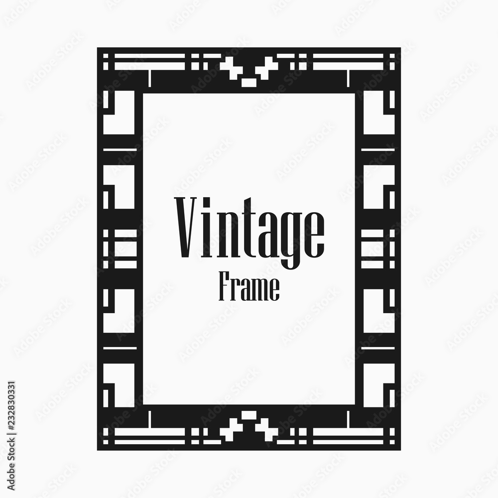 Art Deco border frame Art Deco border frame