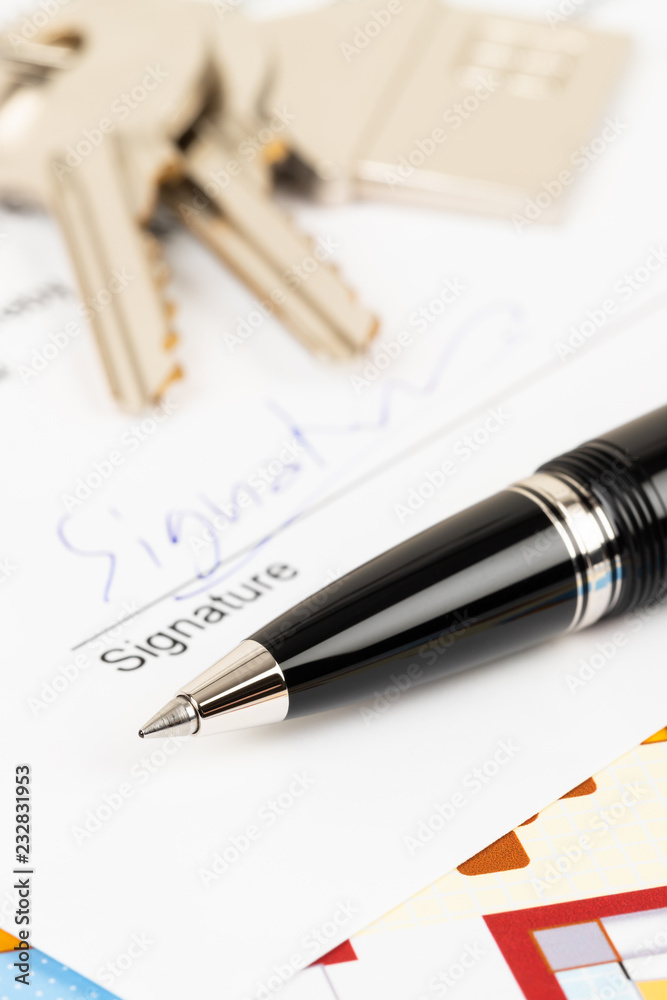 Rental agreement paperwork; document is mock-up Rental agreement paperwork; document is mock-up