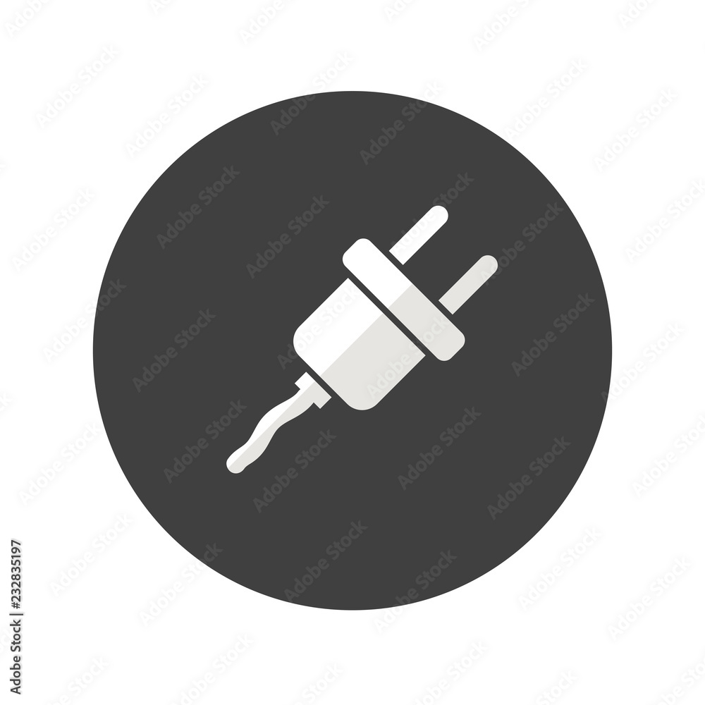 plug icon. sign design. gray background plug icon. sign design. gray background