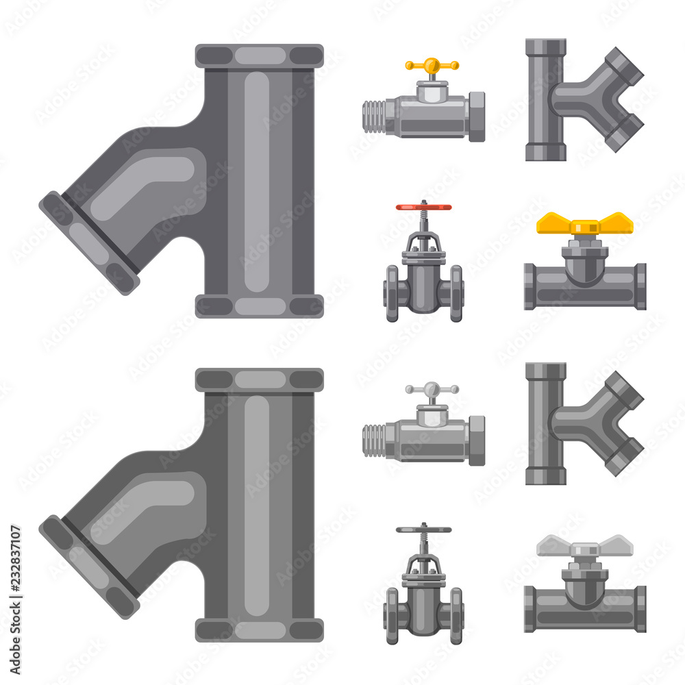 Vector design of pipe and tube symbol. Collection of pipe and pipeline stock vector illustration. Vector design of pipe and tube symbol. Collection of pipe and pipeline stock vector illustration.