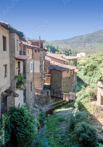 Village of Robledillo de Gata in Spain