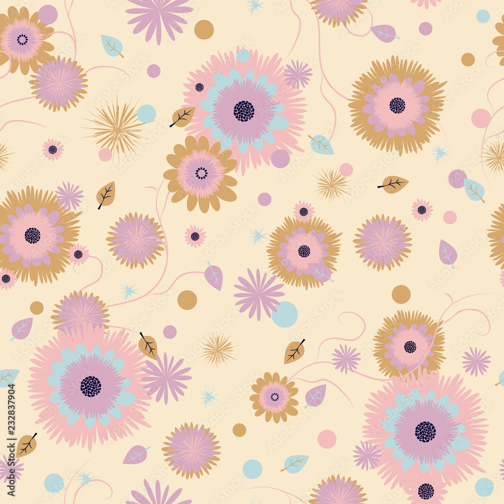 Flower seamless pattern