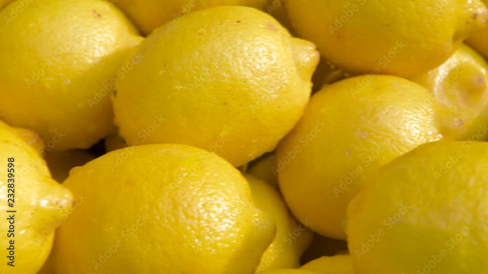 Fresh juicy tropical lemons close up Fresh juicy tropical lemons close up