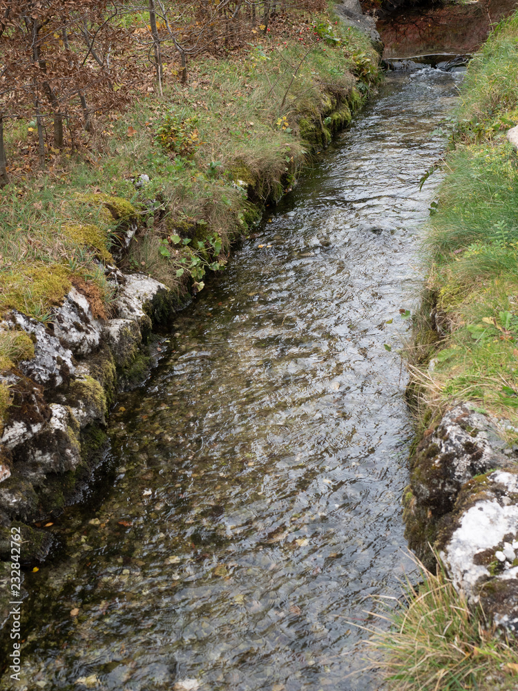 Small stream water in Obertruan Small stream water in Obertruan