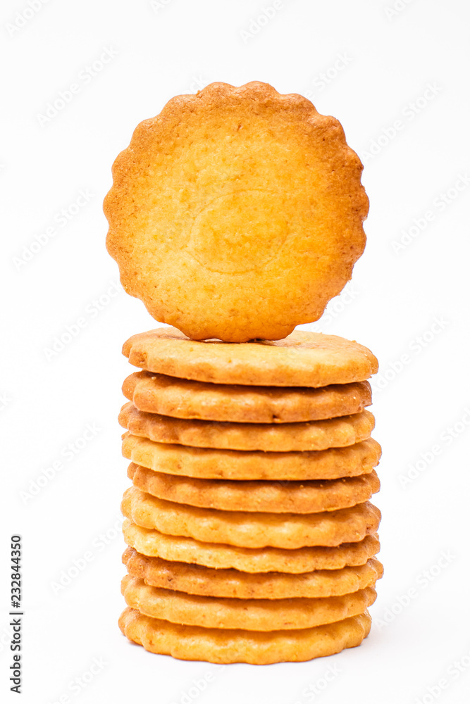 Biscuits au beurre empilés Biscuits au beurre empilés