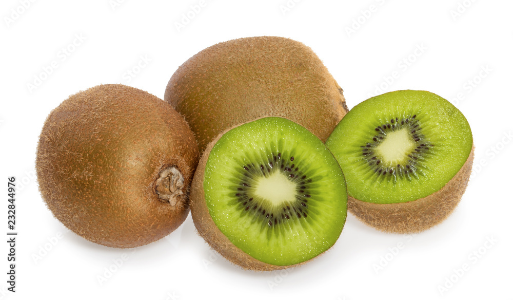 kiwi fruits isolated on white background kiwi fruits isolated on white background